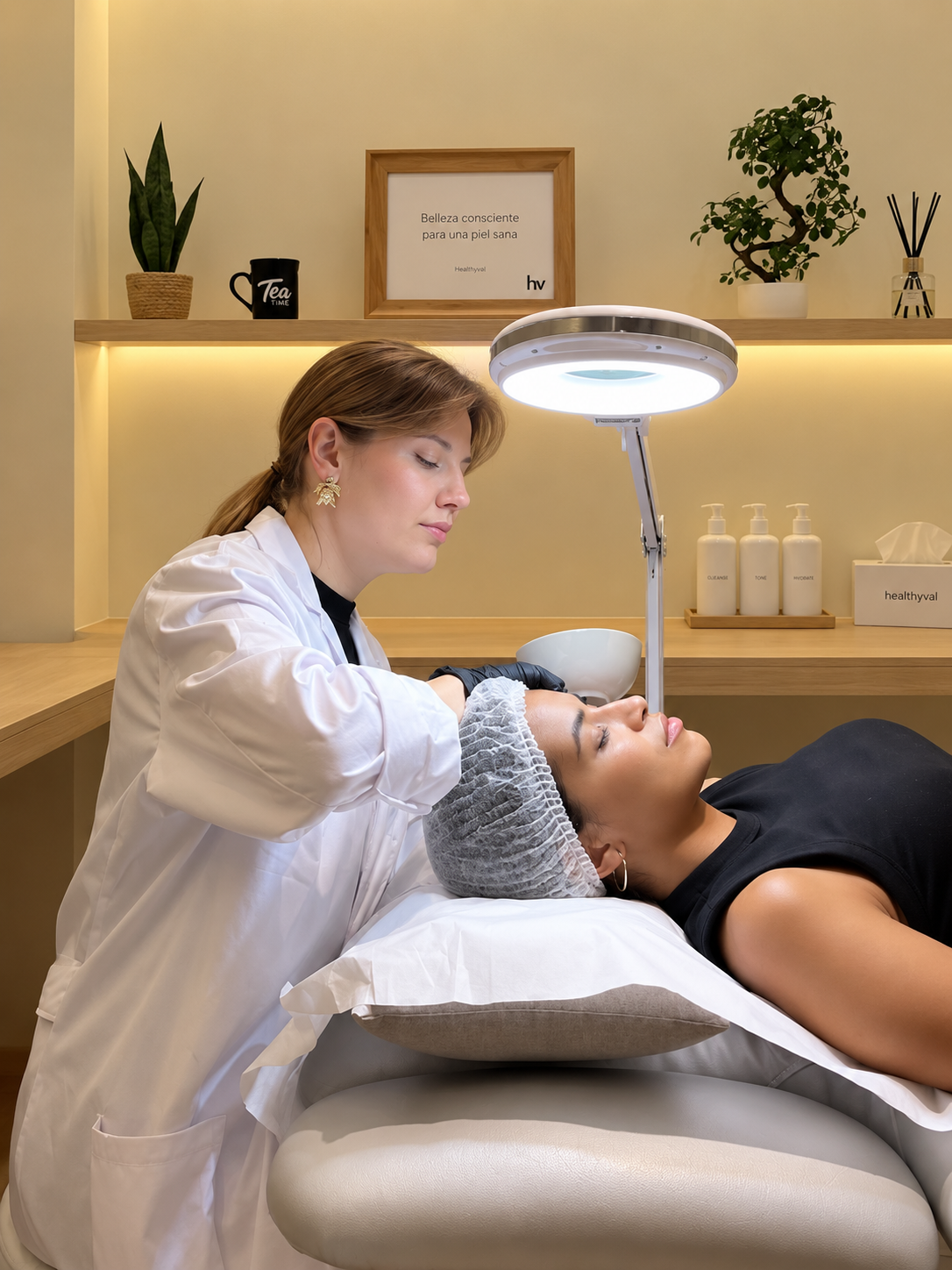 Tratamiento orientado al cuidado de la piel en HealthyVal