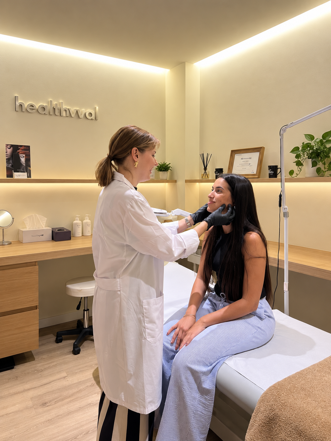 Valoración médica durante una consulta en Clínicas HealthyVal